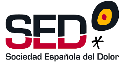 Logotipo de la Sociedad Española del Dolor (SED) sobre fondo transparente.