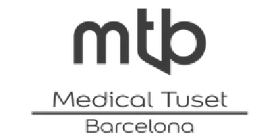 Logotipo oficial de Medical Tuset Barcelona (MTB), centro médico y sanitario polivalente en régimen de coworking, centro colaborador de Ceditrane Medical Group